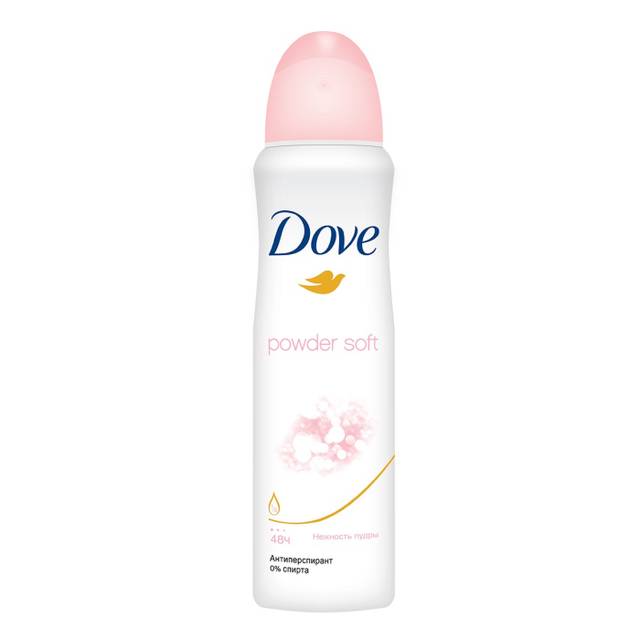 Дезодорант спрей 150 мл "Dove" ЖЕНСКИЙ, Powder soft/Нежность пудры