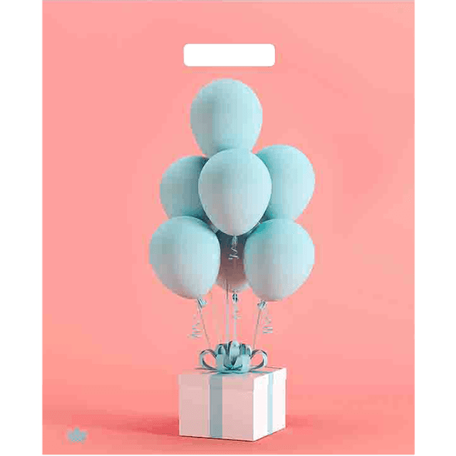 Пакет 38*45 см Воздушный сюрприз 60 мкм прорезь Тико