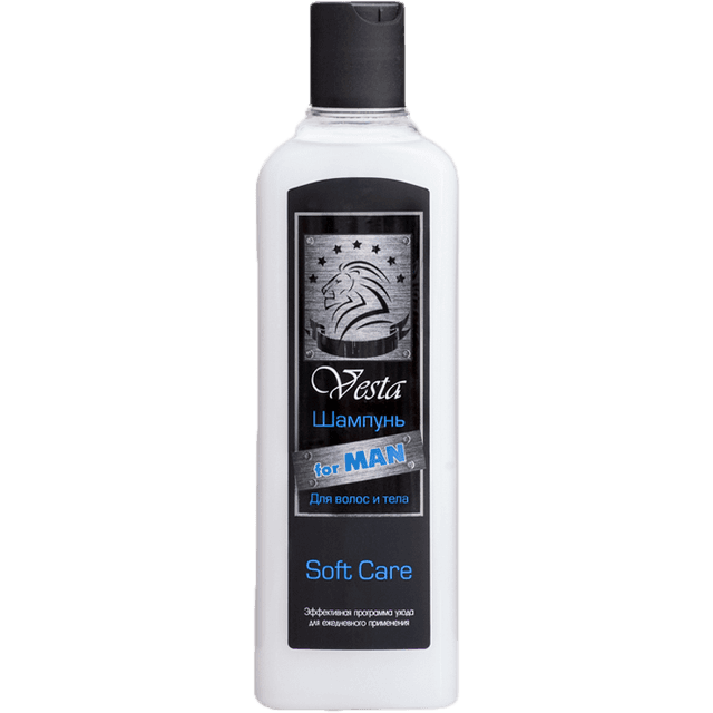 Шампунь 500 мл Vesta Soft Care, For men 2x1/ Для мужчин