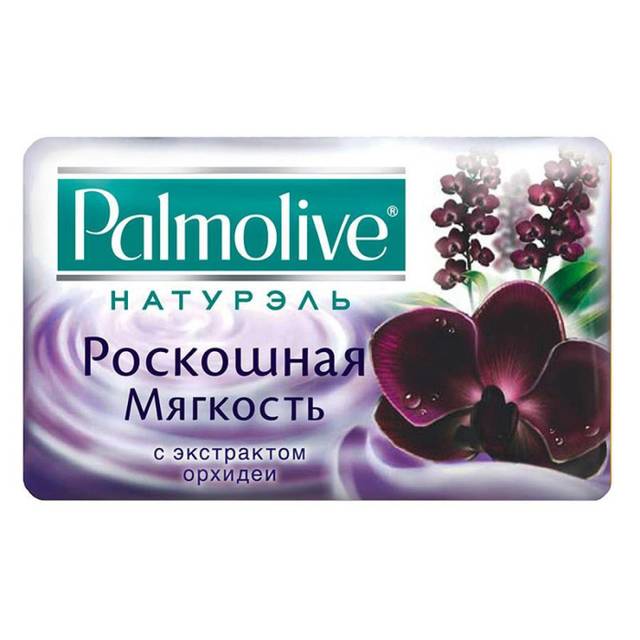 Мыло кусковое 90 г туалетное "Palmolive", Роскошная мягкость (с экстрактом орхидеи)