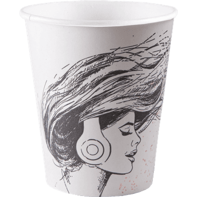 Стакан бумажный 250 мл "ПОЖЕЛАНИЯ" D-80 мм БЛ