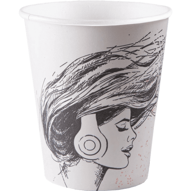 Стакан бумажный 250 мл "ПОЖЕЛАНИЯ" D-80 мм БЛ