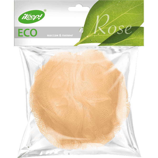 Мочалка для тела Роза из сетки "Keep"