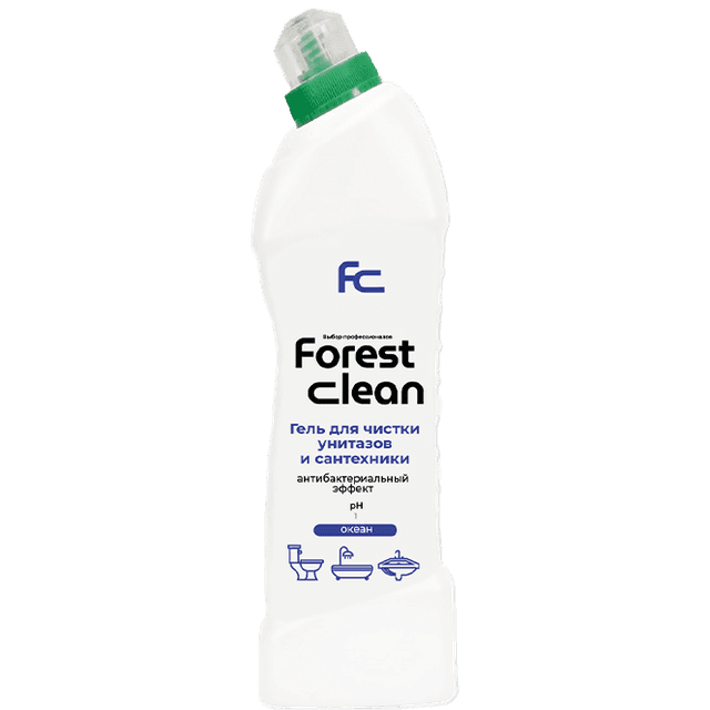 Гель для чистки унитаза 750 мл "FOREST Clean", Океан