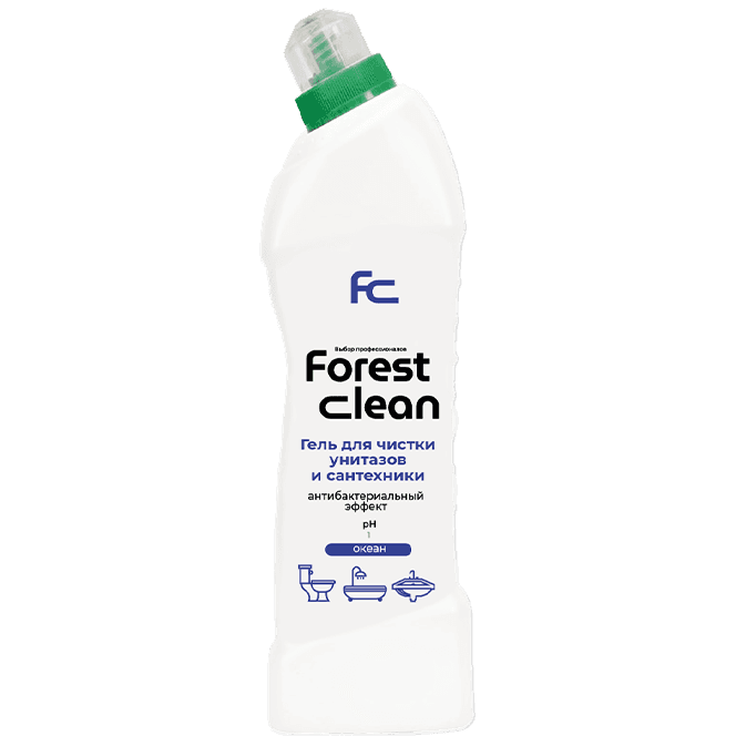 Гель для чистки унитаза 750 мл "FOREST Clean", Океан