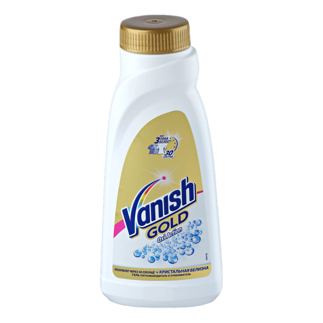 Пятновыводитель 450 мл "VANISH" OXI Action Gold, для Белого Кристальная
