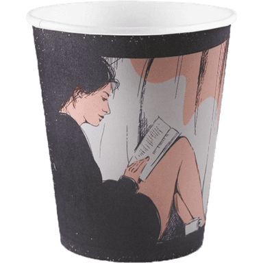 Стакан бумажный 250 мл "ПОЖЕЛАНИЯ" D-80 мм БЛ