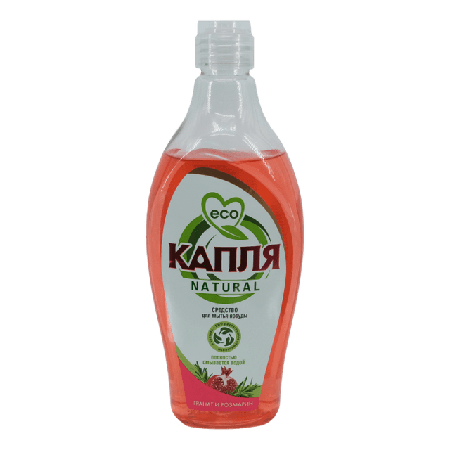 Средство для мытья посуды 500 мл "Капля Natural" Весна, Гранат и розмарин