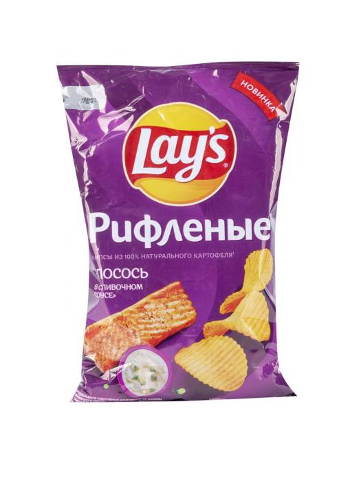 Чипсы "LAYS" 140 г ассортимент, Лосось рифленый