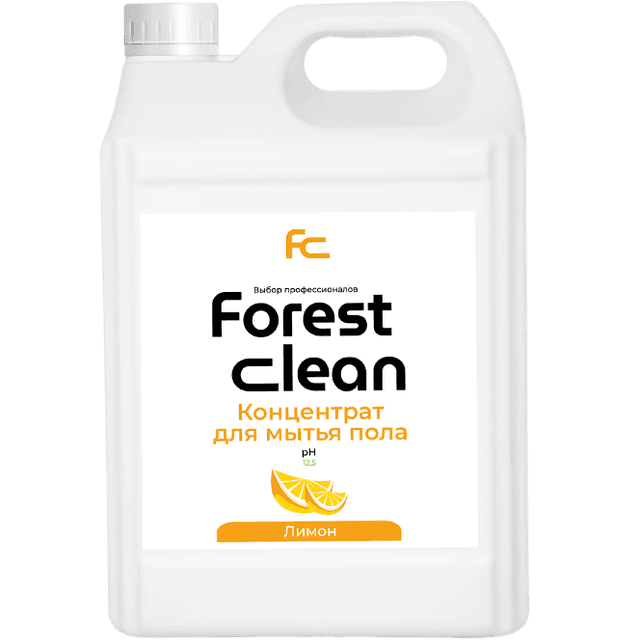 Концентрат для мытья пола 5 л "FOREST Clean" канистра ЕВРО, Сочный лимон