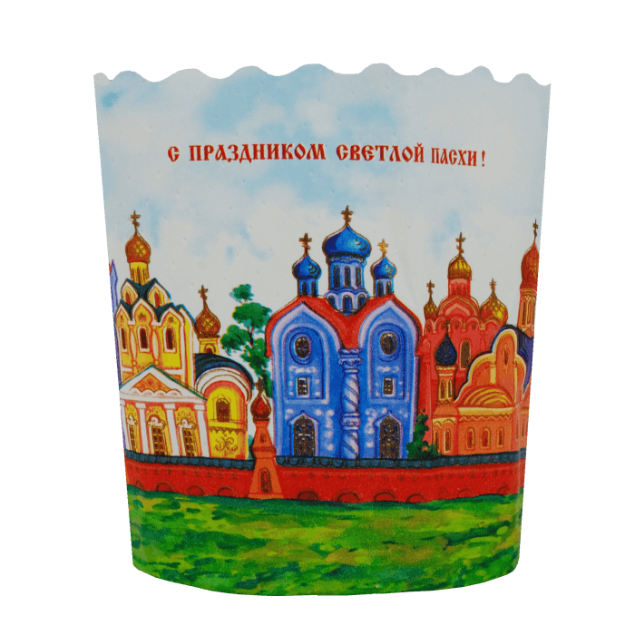 Форма бумажная для куличей 70*85 мм/120-150 гр КРЕМЛИ