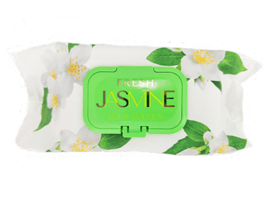Салфетка влажная 120 шт. "Fresh" Jasmine парфюм, с клапаном (120 салф.шт)