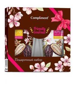 Подарочный набор "Compliment" Friendly-to-Gourmet №1471/Гель для душа 200мл + Крем для рук и тела 200мл