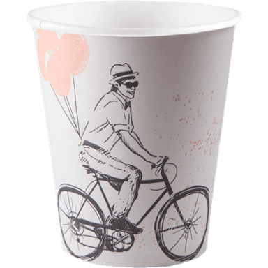 Стакан бумажный 250 мл "ПОЖЕЛАНИЯ" D-80 мм БЛ