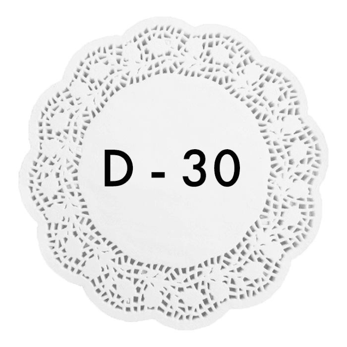 Ажурные салфетки D-30 см (250 шт.упак)