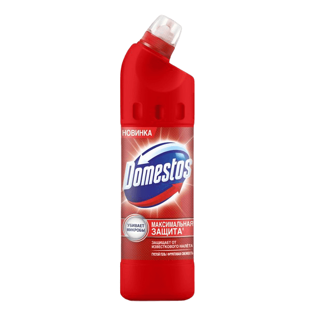Чистящее средство 1 л "Domestos", Фруктовая свежесть красный
