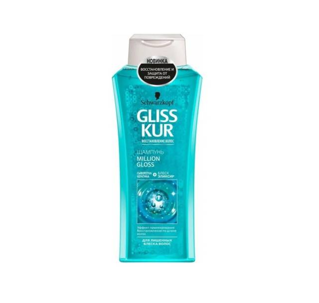 Шампунь 400 мл "GLISS KUR", Million Gloss