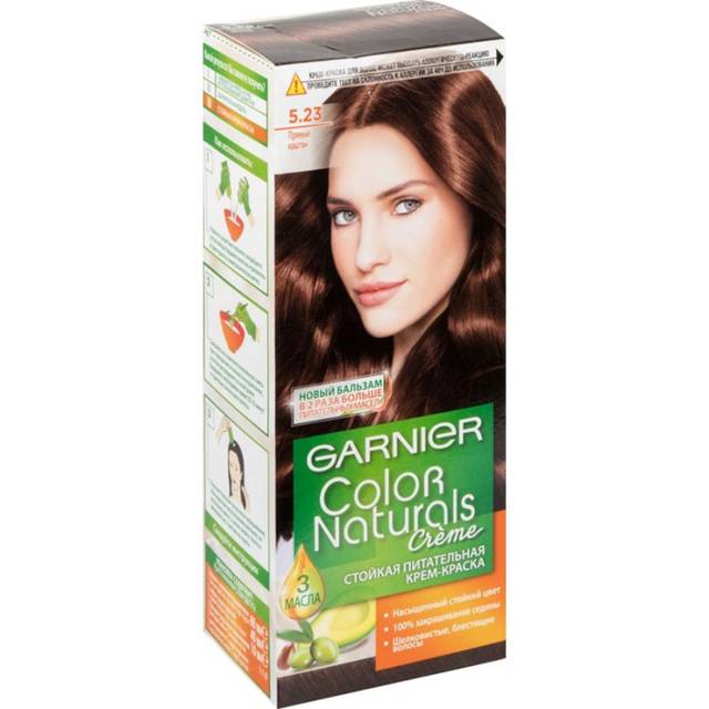 Крем-краска для волос "Garnier" Color Naturals, 5.23 Пряный каштан