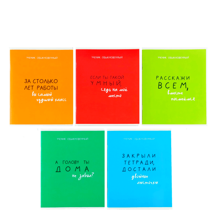 Тетрадь 48 листов, в клетку А5, №2 МИКС «1 сентября: Типичный ученик» 95% белизна