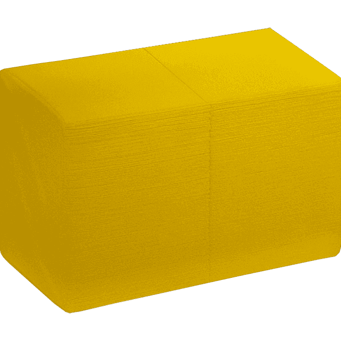 Салфетка бумажная Биг Пак ЖЕЛТАЯ 24*24 (400 лист.пач)