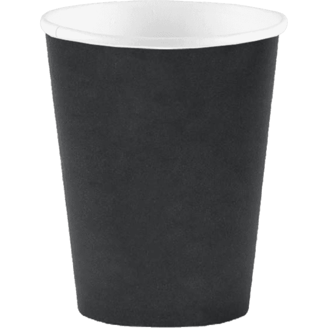Стакан бумажный 100 мл БЕЗ РИС. "Черный Black" D-62 мм Рр