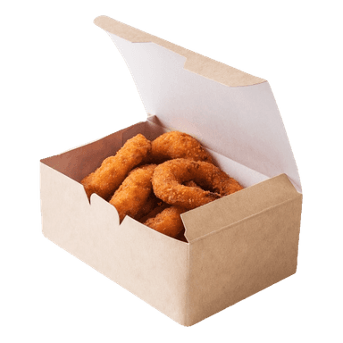 Коробка для наггетсов, крыльев, фри 150*91*70 мм FAST FOOD BOX L, КРАФТ OSQ