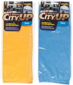 Тряпка/салфетка "City Up" 35*40 из микрофибры для стекла люкс
