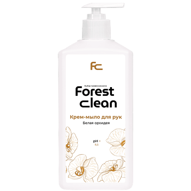 Крем-мыло жидкое 1 л "FOREST Clean" дозатор, Белая Орхидея