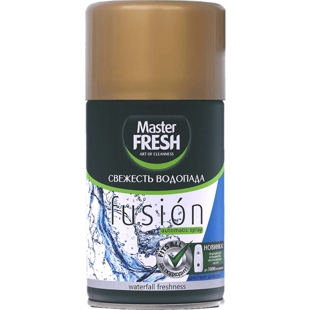 Освежитель воздуха 250 мл "Master FRESH GOLD" сменный баллон, Свежесть водопада