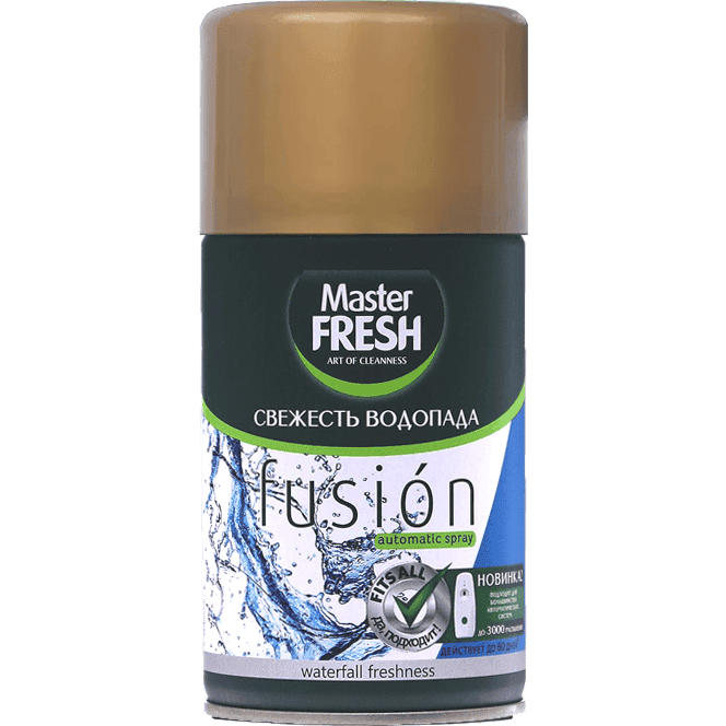 Освежитель воздуха 250 мл "Master FRESH GOLD" сменный баллон, Свежесть водопада