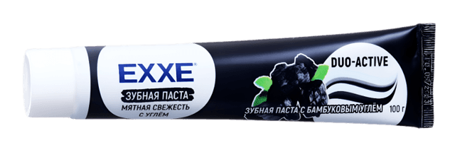 Зубная паста 100 гр EXXE Мятная свежесть с углем