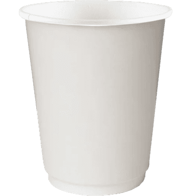 Стакан бумажный 300 мл Белый двухслойный Thermocup D-90 мм Pp