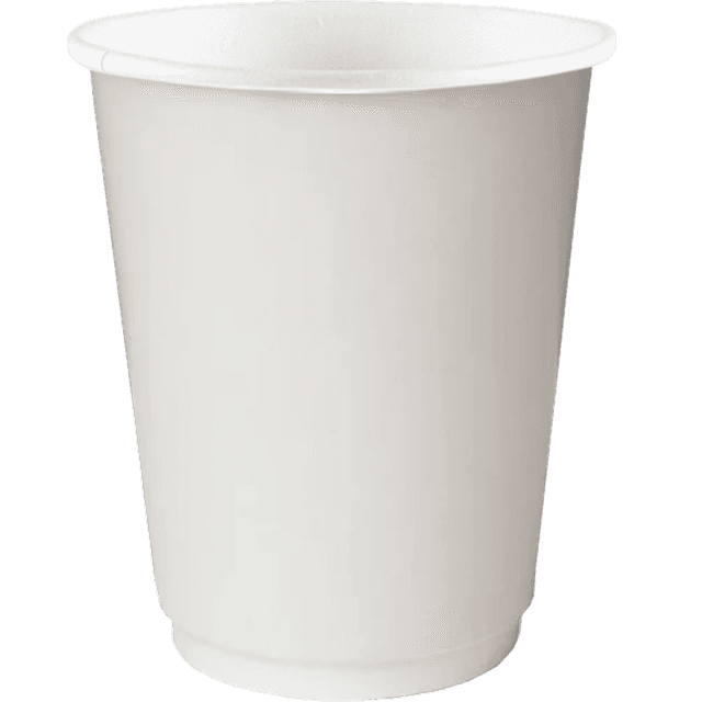Стакан бумажный 300 мл Белый двухслойный Thermocup D-90 мм Pp