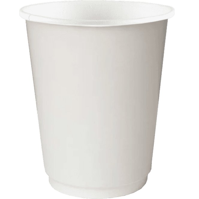 Стакан бумажный 300 мл Белый двухслойный Thermocup D-90 мм Pp