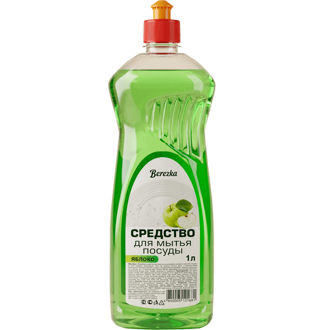 Средство для мытья посуды 1 л BEREZKA Яблоко