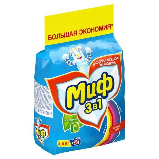 Стиральный порошок 5,4 кг "Миф" автомат