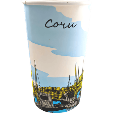 Стакан бумажный 400 мл Города D-90 мм В.