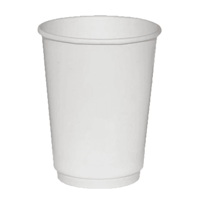 Стакан бумажный 250 мл Белый двухслойный ThermoCup D-80 мм Pp