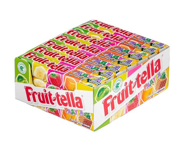 Жевательные конфеты "Fruitella" (21 шт.упак), Радуга