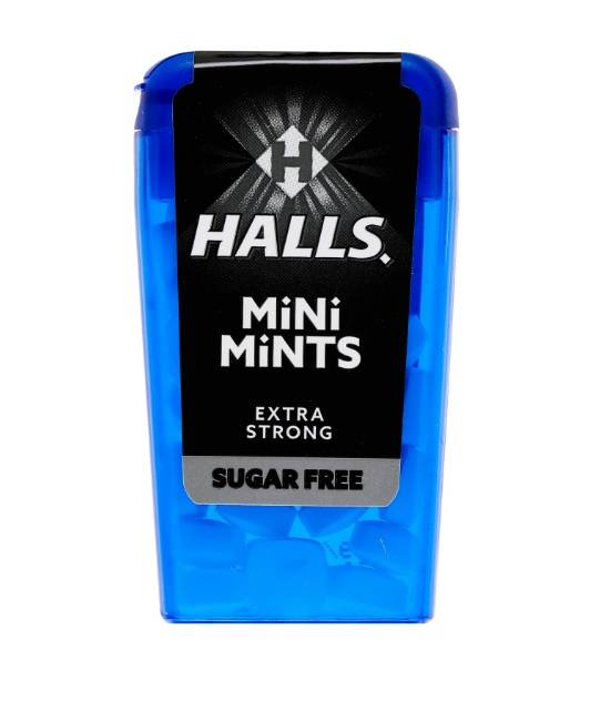 Драже "Halls" Mints mini 12,5г (12 шт.упак), Черный/Экстра