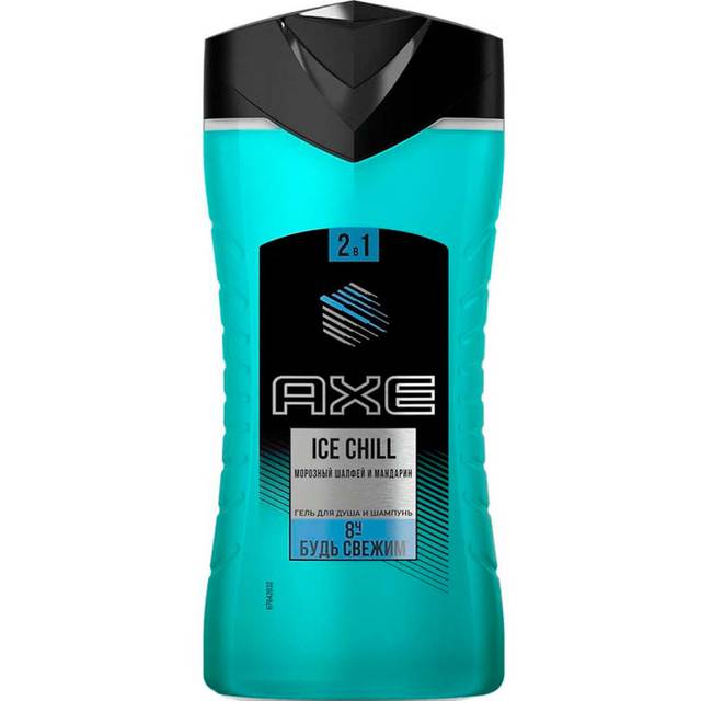 Гель для душа+шампунь 250 мл "AXE" МУЖСКОЙ, Ice Chill Fresh