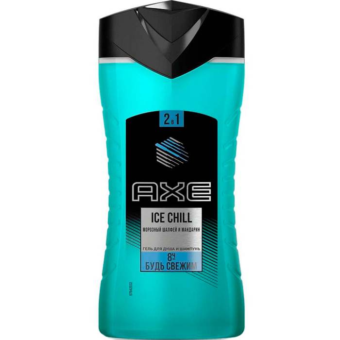 Гель для душа+шампунь 250 мл "AXE" МУЖСКОЙ, Ice Chill Fresh