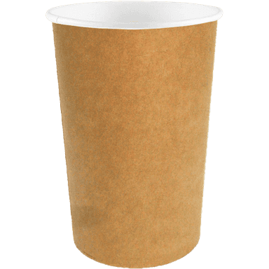 Стакан бумажный 400 мл БЕЗ РИС. КРАФТ D-90 мм В.