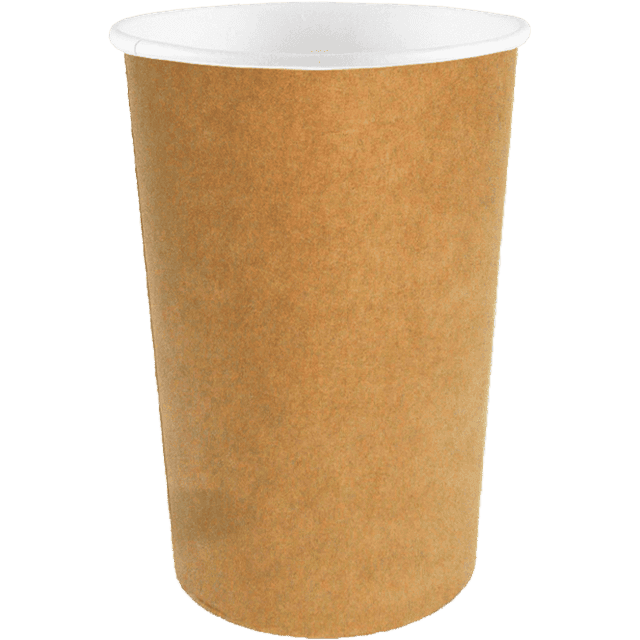 Стакан бумажный 400 мл БЕЗ РИС. КРАФТ D-90 мм В.