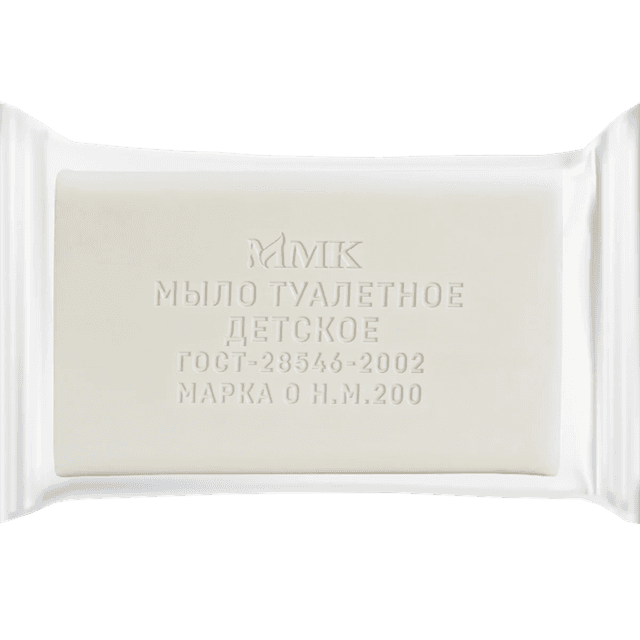 Мыло кусковое 200 г туалетное "Детское" в прозрачной обертке