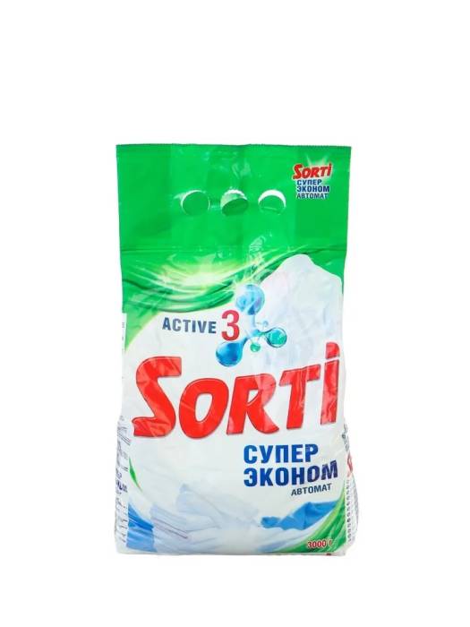 Стиральный порошок 3 кг "Sorti" автомат, Супер Эконом