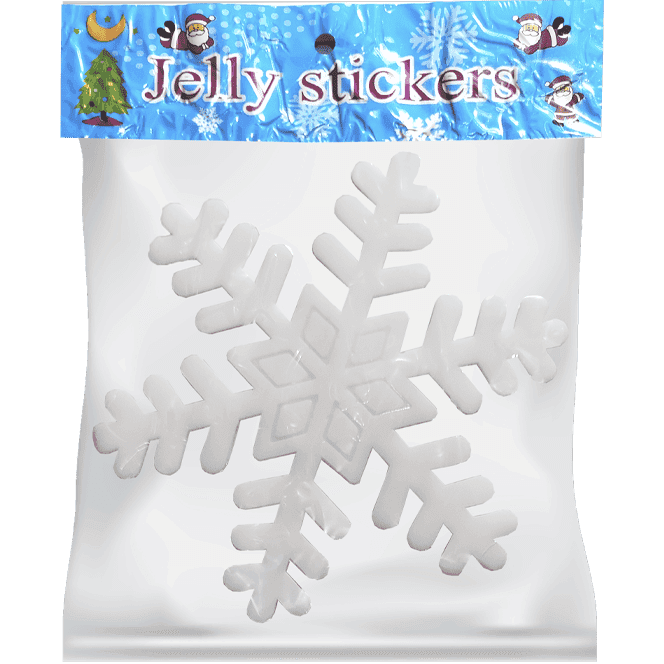 Наклейка/аппликация на окно НГ 19*19 см, средняя, Ассорти