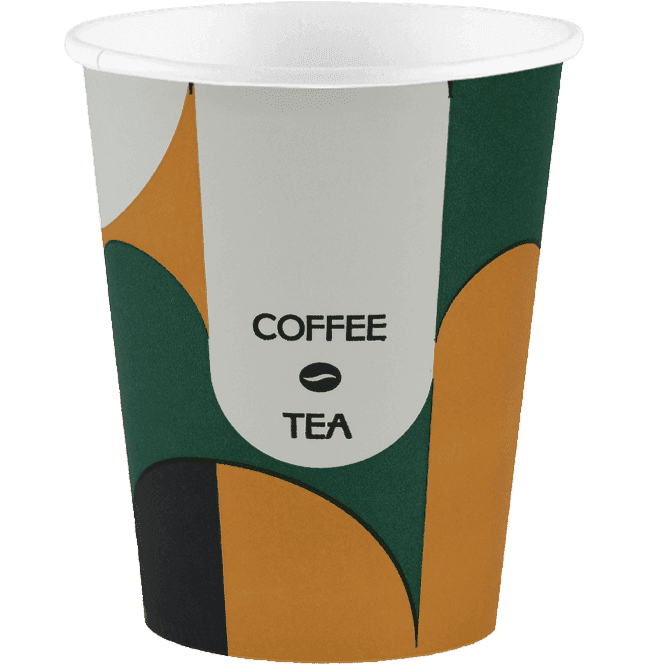 Стакан бумажный 400 мл КОФЕ И ЧАЙ D-90 мм БЛ