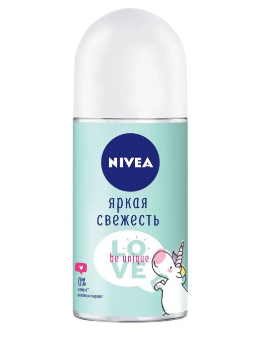 Дезодорант шариковый 50 мл "Nivea" ЖЕНСКИЙ, Яркая Свежесть