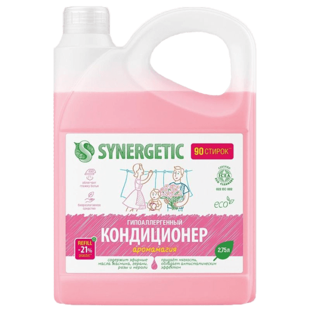 Кондиционер-ополаскиватель для белья 2,75 л SYNERGETIC Аромамагия